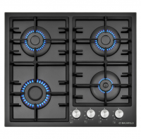 Газовая варочная панель MAUNFELD (Маунфилд) EGHG.64.3CB/G черный + ВИДЕО О ТОВАРЕ