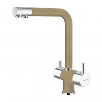 Смеситель с фильтром для кухни Florentina Арес AV, капучино