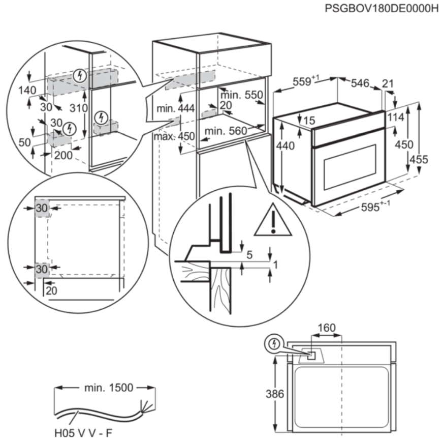 Духовой шкаф electrolux vkl6e40x