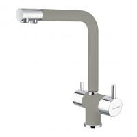 Смеситель с фильтром для кухни Florentina Арес AV, грей