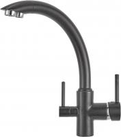 Смеситель для кухни Granula GR-2615 шварц