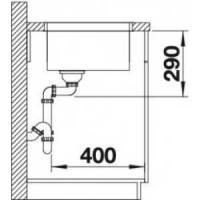 Кухонная мойка Blanco (Бланко) Andano 450-U нерж сталь зеркальная полировка без клапана-автомата