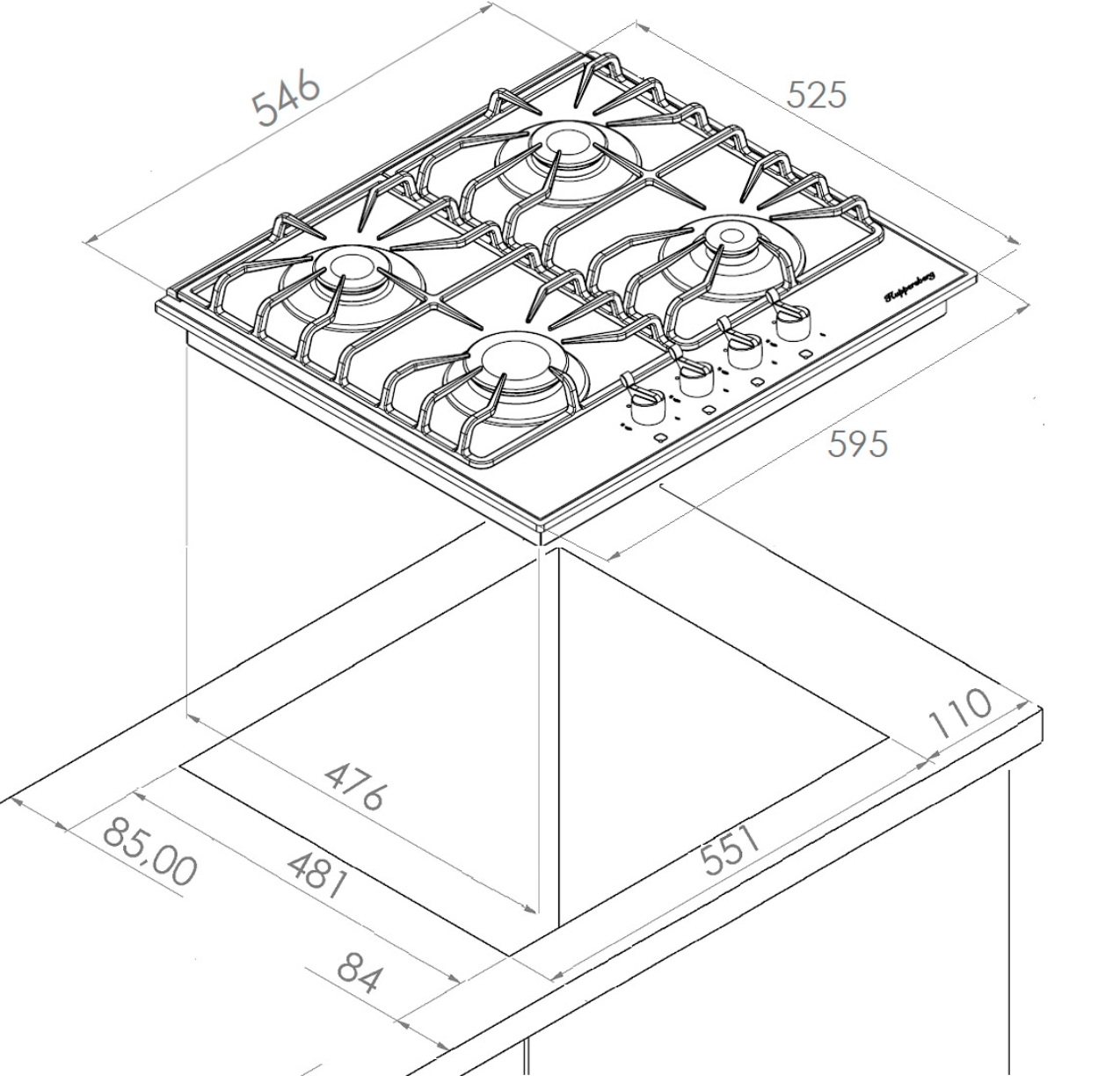 Размеры газовых конфорок. Варочная панель Kuppersberg FQ 601c. Kuppersberg FQ 601 C. Газовая варочная панель Kuppersberg FQ 602 W. Kuppersberg FQ 602 B.