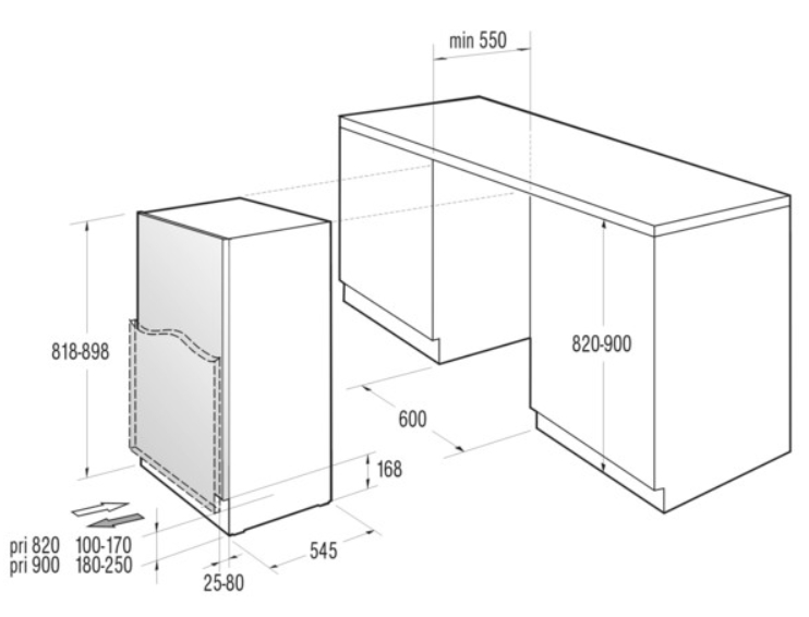 Gorenje rki2181e1 схема встраивания