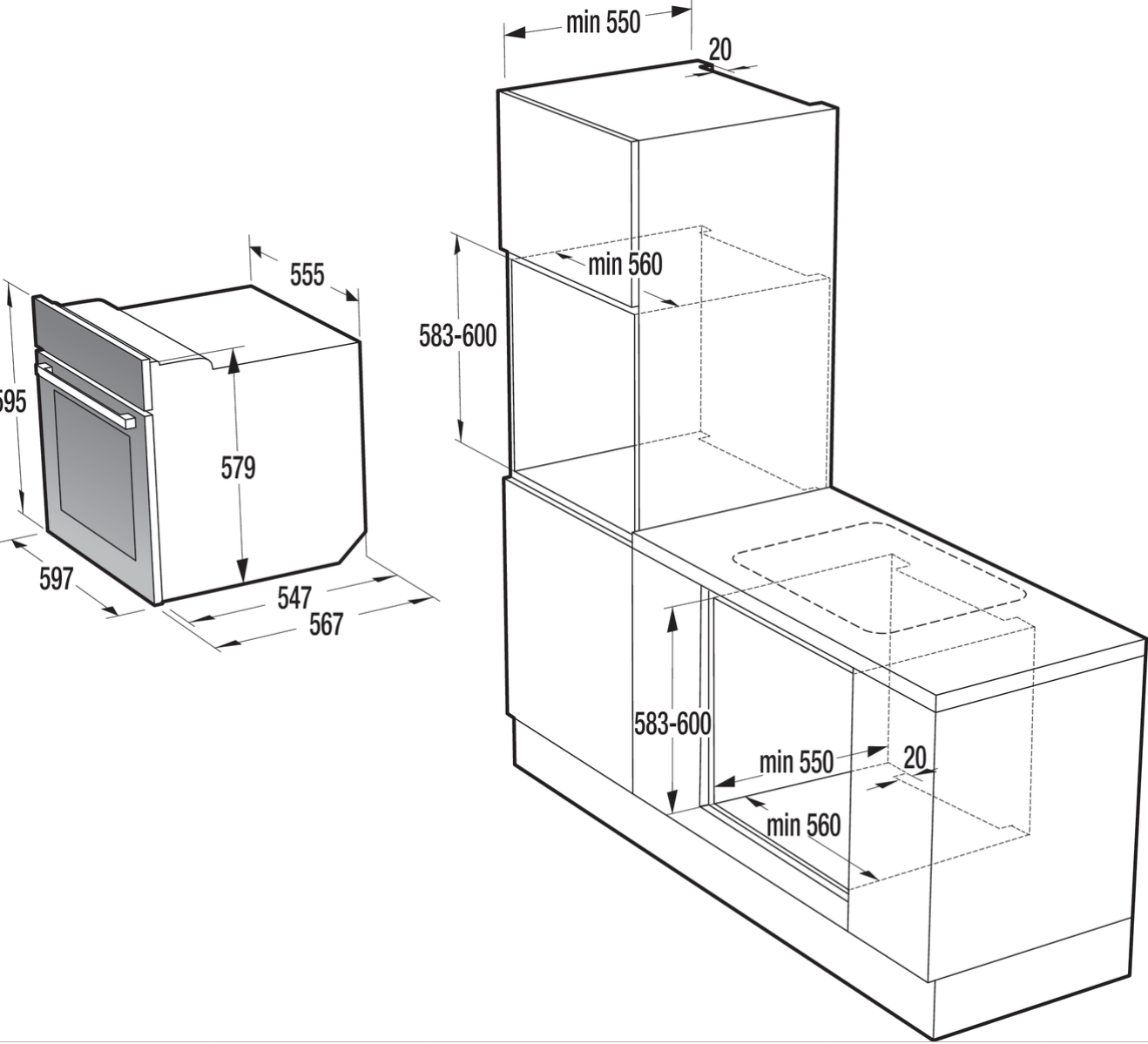 Электрический духовой шкаф gorenje bo627inb gorenje