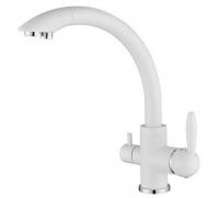 Смеситель для кухни Paulmark (Паульмарк) Essen Es213001-431, матовый белый