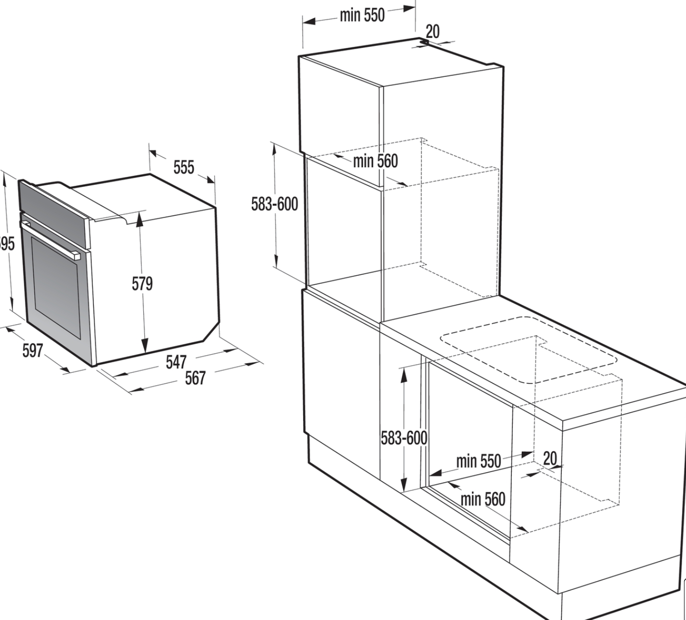 Духовой шкаф gorenje bo637e21xg