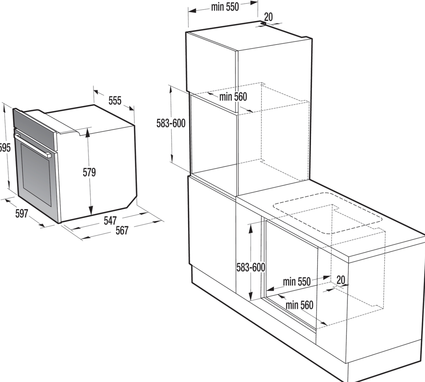 Духовой шкаф gorenje bo637e24wg