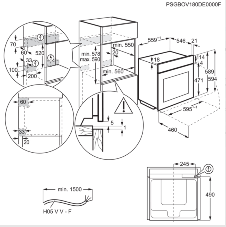 Духовой шкаф electrolux eob95551ak