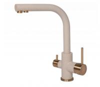 Смеситель для кухни Paulmark (Паульмарк) Essen Es213011-328-BR, бежевый/бронза