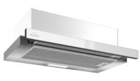 Встраиваемая вытяжка Elikor (Эликор) Интегра GLASS 60Н-400-В2Д нержавеющая сталь/стекло белое
