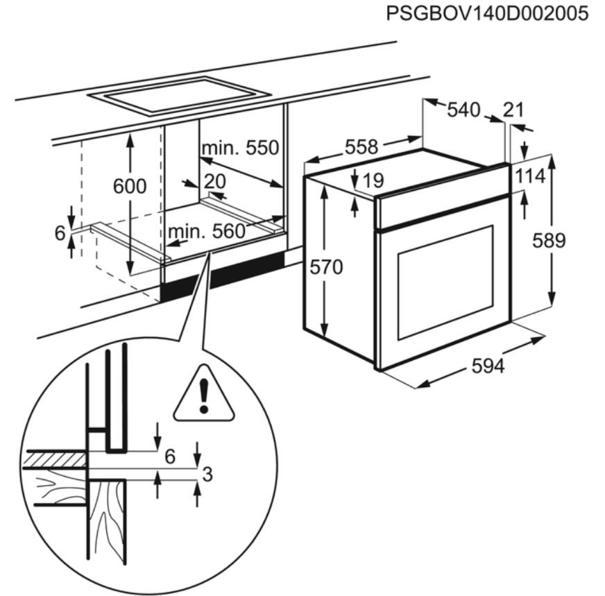 Духовой шкаф electrolux opea 4300 x