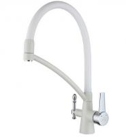 Смеситель для кухни Paulmark (Паульмарк) Holstein Ho213165-331, белый