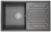 Кухонная мойка Granula (Гранула) GR-8002 bl, черный