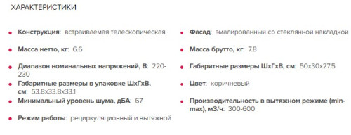 Встраиваемая вытяжка GEFEST (Гефест) ВО 4501 К17