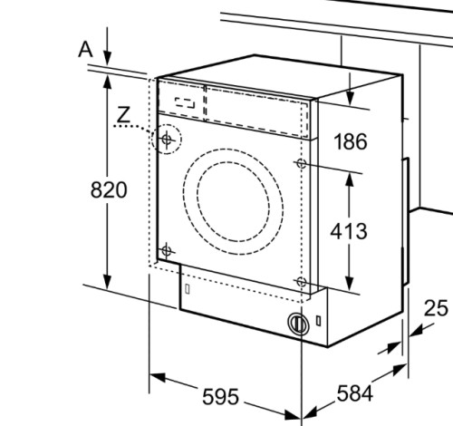 Встраиваемая стиральная машина Bosch (Бош) WKD28543EU