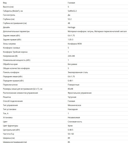 Газовая варочная панель Bertazzoni (Бертаззони) P905CHERAX