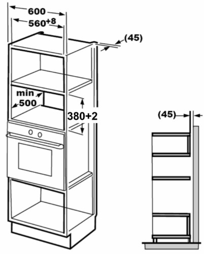 Встраиваемая микроволновая печь EXITEQ (Экзитег) EXM-107