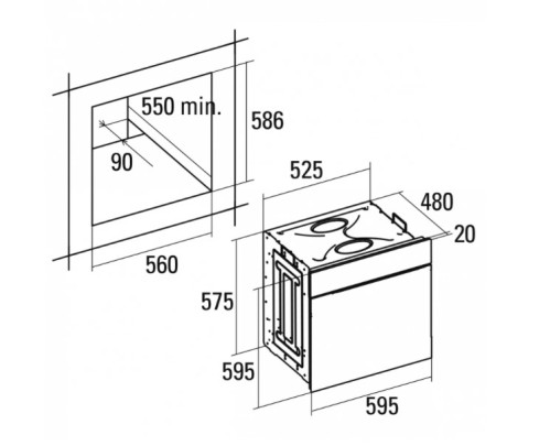 Электрический духовой шкаф Cata (Ката) ME 605 TCP