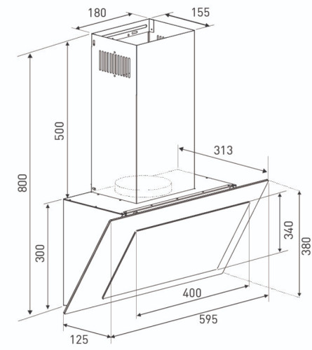 Вытяжка Zigmund-Shtain (Зигмунд-Штайн) K 141.6 B