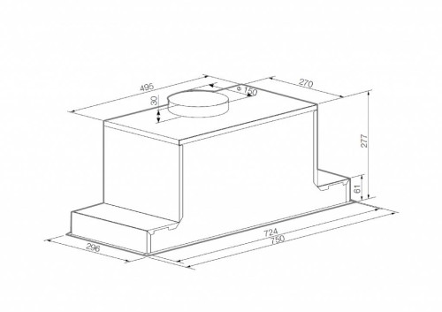Встраиваемая вытяжка Graude (Грауде) LB 75.1 W