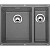 Кухонная мойка Blanco (Бланко) SubLine 340/160-u алюметаллик с клапаном-автоматом