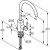 Смеситель для кухни Kludi Steel матовая сталь (38850F660)