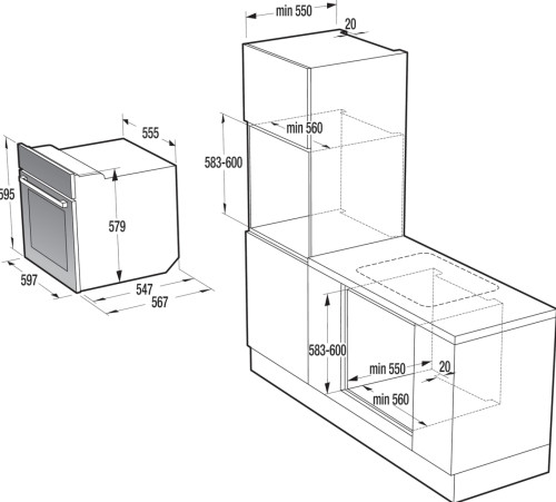 Электрический духовой шкаф Gorenje (Горенье) BO635E11XK