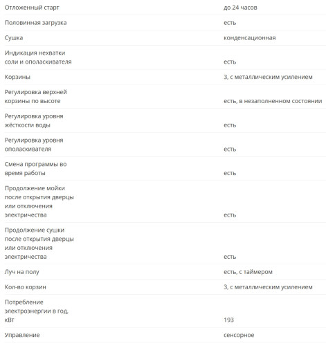 Встраиваемая посудомоечная машина KANZLER (Канцлер) S 046