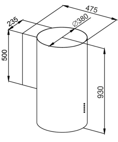 Вытяжка MAUNFELD (Маунфилд) Lee Wall (C) 39 GOLD