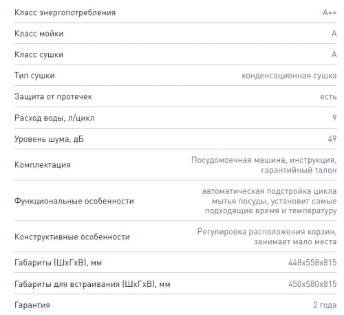 Встраиваемая посудомоечная машина Zigmund-Shtain (Зигмунд-Штайн) DW 301.4