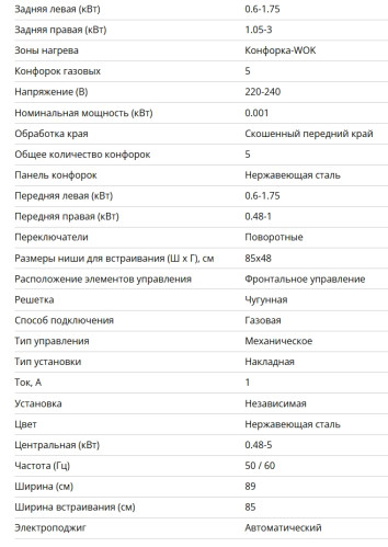 Газовая варочная панель Bertazzoni (Бертаззони) P905CMODX