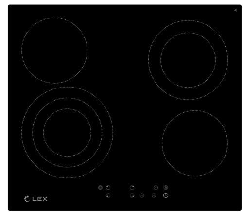 Электрическая варочная панель Lex (Лекс) EVH 642-2 BL