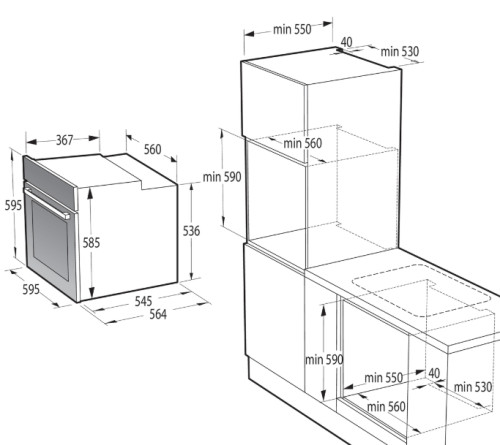 Электрический духовой шкаф Gorenje (Горенье) BOS67372CLB