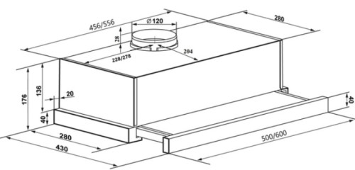 Встраиваемая вытяжка MAUNFELD (Маунфилд) Clyde 60 белое стекло