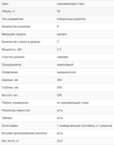 Электрический духовой шкаф Weissgauff (Вайсгауф) EOY 456 XM