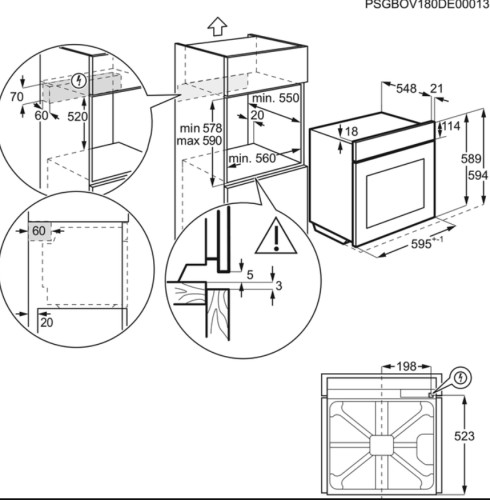 Электрический духовой шкаф Electrolux (Электролюкс) OPEB 2320 B