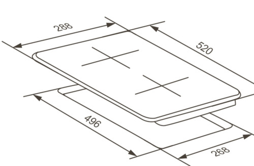 Электрическая варочная панель Meferi (Мефери) MEH302BK POWER