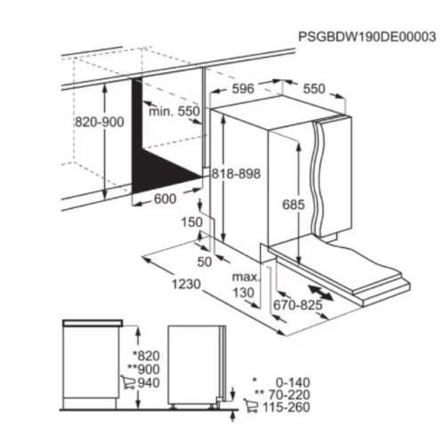 Встраиваемая посудомоечная машина AEG (АЕГ) FSE73727P
