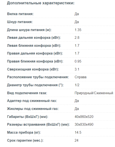 Газовая варочная панель Korting (Кёртинг) HG 961 CTB
