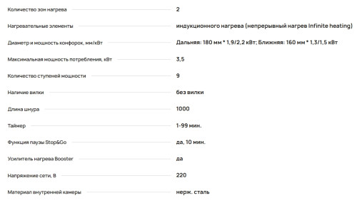 Индукционная варочная панель Krona (Крона) FORTE 30 BL
