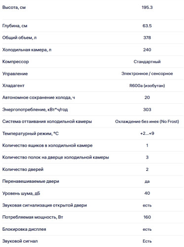 Холодильник NORDFROST (Нордфрост) RFC 390D NFW