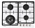 Газовая варочная панель NORDFROST (Нордфрост) HM 6042 W