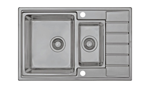 Кухонная мойка Seaman Eco Roma SMR-7850B Slam-shut (два отв.)