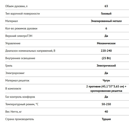 Комбинированная плита NORDFROST (Нордфрост) GE 6064 B