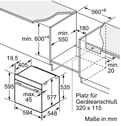 Электрический духовой шкаф Bosch (Бош) HBG7241B2