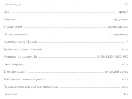 Газовая варочная панель Zigmund-Shtain (Зигмунд-Штайн) GN 128.61 B