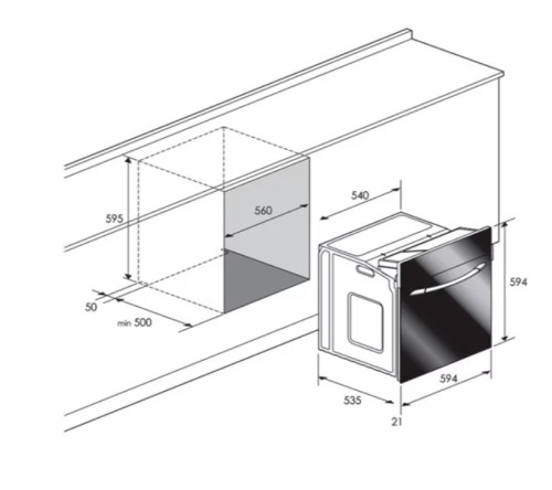 Газовый духовой шкаф Candy (Канди) FLG 202N