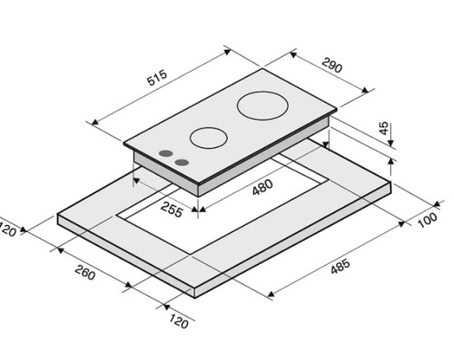 Газовая варочная панель Krona (Крона) HAGEL 30 BL
