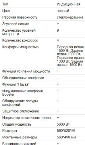 Индукционная варочная панель EXITEQ (Экзитег) EXH 318IB